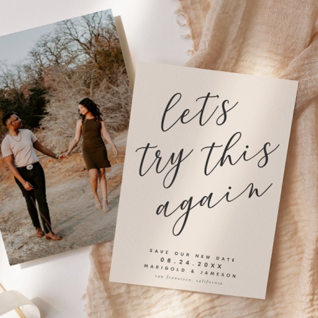 Let's Try This Again New Save the Date (Creator Uploaded)