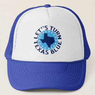 Let's Turn Texas Blue Vote Democrat Political Trucker Hat