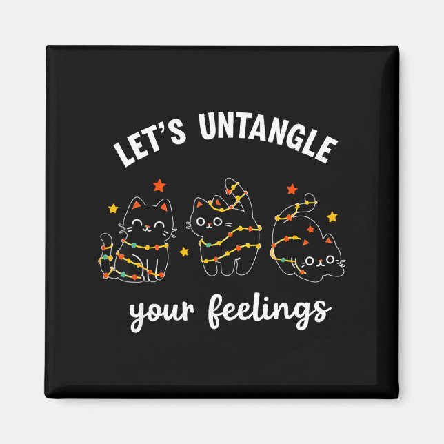 Let's Untangle Your Feelings School Counsellor Chr Magnet (Front)