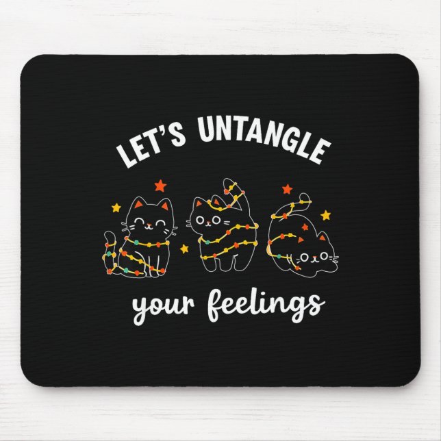 Let's Untangle Your Feelings School Counsellor Chr Mouse Pad (Front)