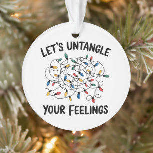 Let's Untangle Your Feelings School Counsellor Ornament
