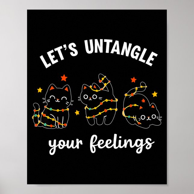 Let's Untangle Your Feelings School Counselor Chri Poster (Front)