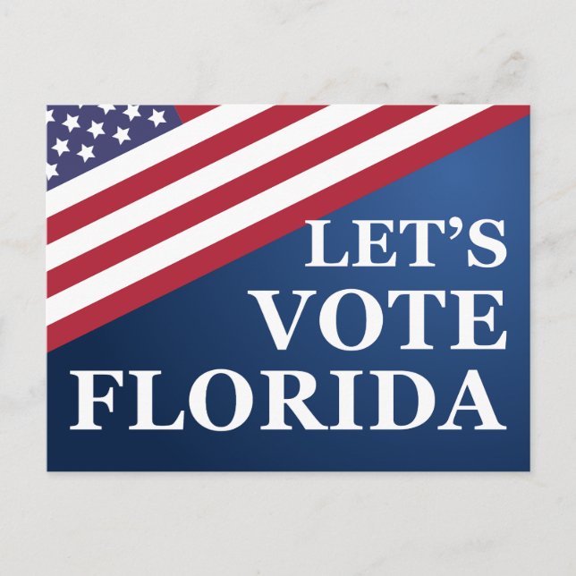 Let's Vote Florida Get Out The Voters Postcard (Front)