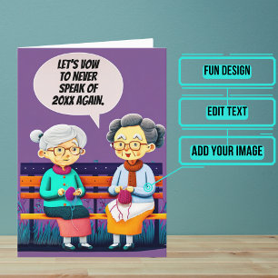 Let's Vow to Never Speak of Last Year New Year  Card