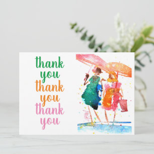 Let's Walk and Talk #140106 Thank You Card