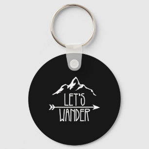 Let's Wander Hiking Team Camping Matching Group Gi Key Ring