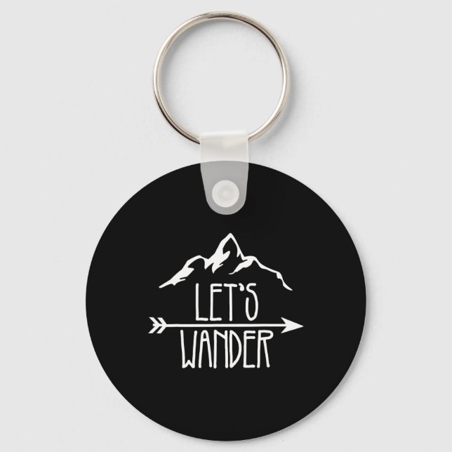 Let's Wander Hiking Team Camping Matching Group Gi Key Ring (Front)