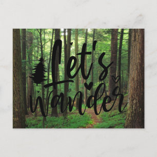 Lets Wander Postcard