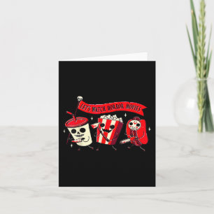 Let's Watch Horror Movies Fun Halloween Costume Ho Card