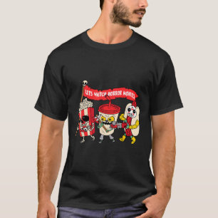 Lets Watch Horror Movies Fun Halloween Costume Spo T-Shirt