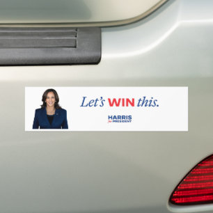 Let's win this harris for president 2024 bumper sticker