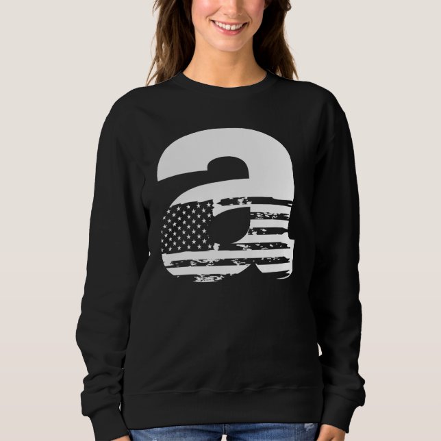 Letter A Alphabet Costume Sweatshirt (Front)