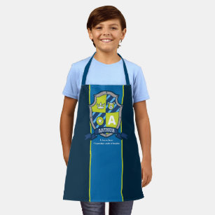 Letter A Arthur name meaning coat of arms bear Apron