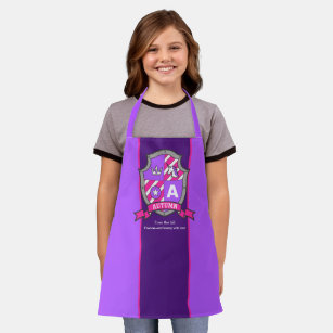 Letter A Autumn name meaning coat of arms unicorn Apron