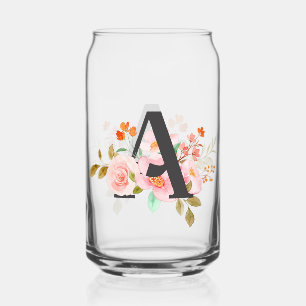 Letter A Can Glass