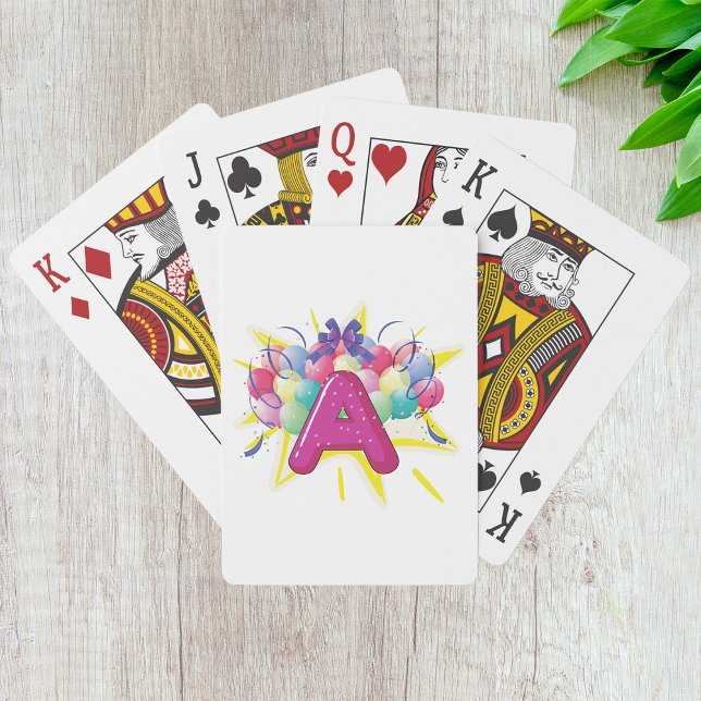 Letter A Celebration Playing Cards (Creator Uploaded)