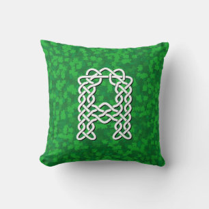 Letter A Celtic Knot Alphabet Cushion