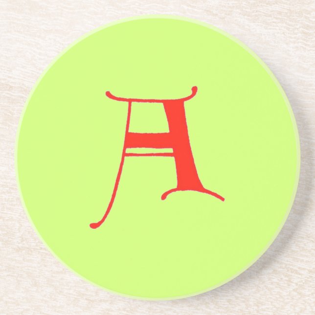 Letter A Coaster (Front)