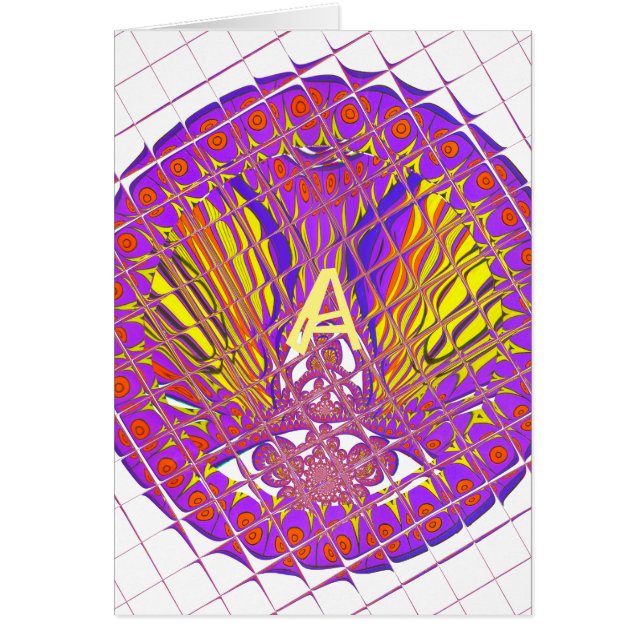 Letter A, Colourful logo text design (Front)