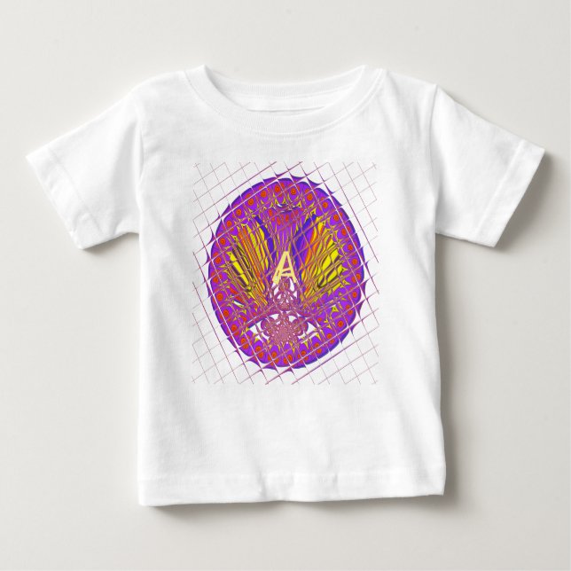 Letter A, Colourful logo text design Baby T-Shirt (Front)