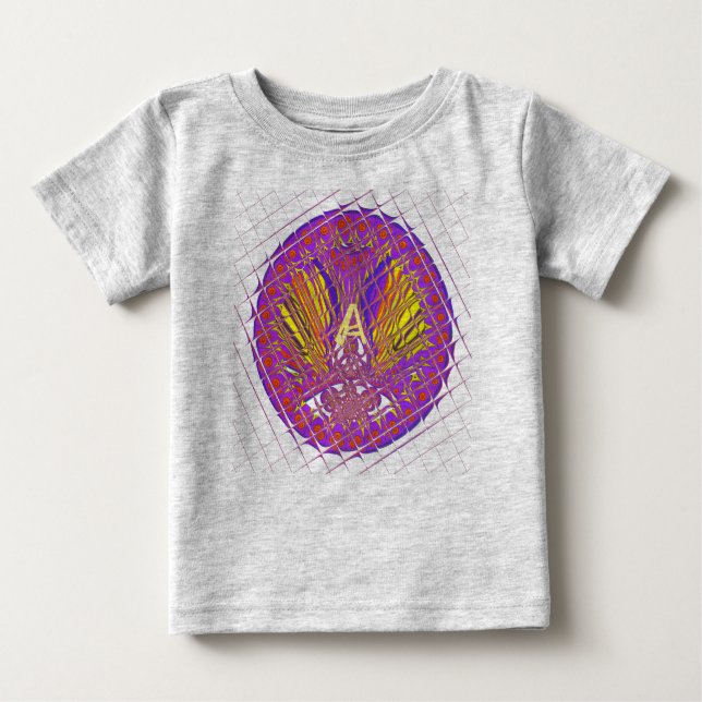 Letter A, Colourful logo text design Baby T-Shirt (Front)