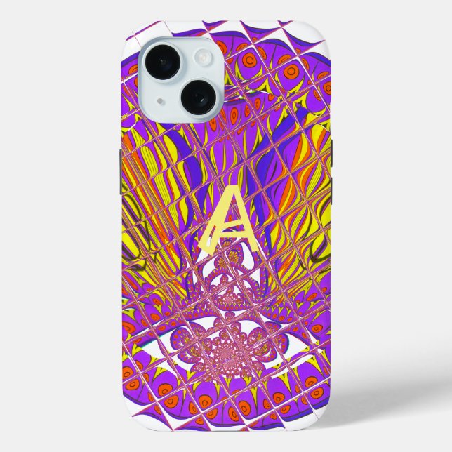 Letter A, Colourful logo text design Case-Mate iPhone Case (Back)