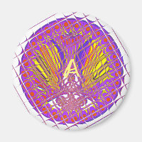 Letter A, Colourful logo text design
