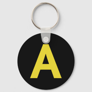 Letter A Funny Chipmunk Group Matching Halloween C Key Ring