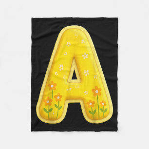 Letter A Funny Group Matching Halloween Costume Fleece Blanket