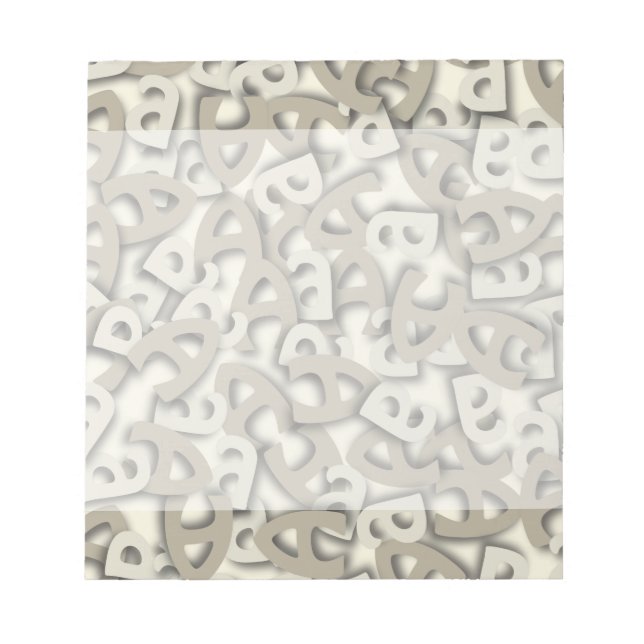Letter A Grey Notepad (Front)