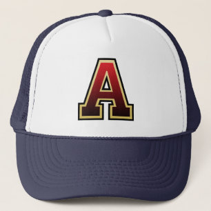 Letter "A" Initial Trucker Hat