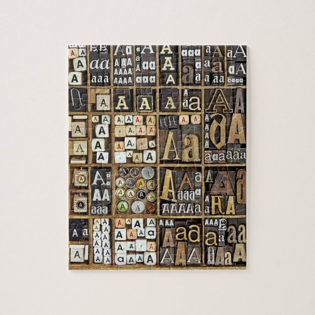 Letter A Jigsaw Puzzle (Vertical)