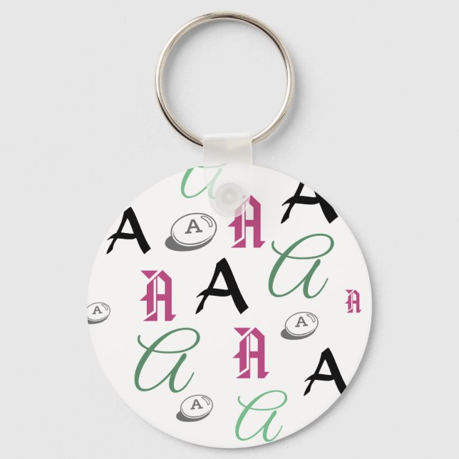 Letter A Key Ring (Front)