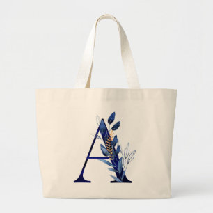 Letter A Large Tote Bag