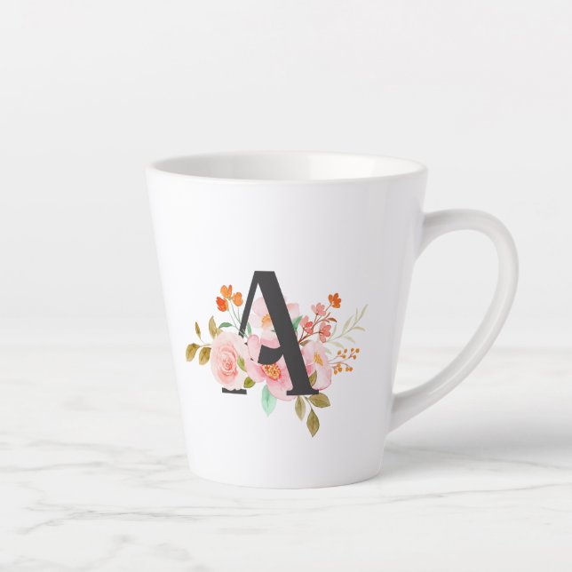 Letter A Latte Mug (Right)