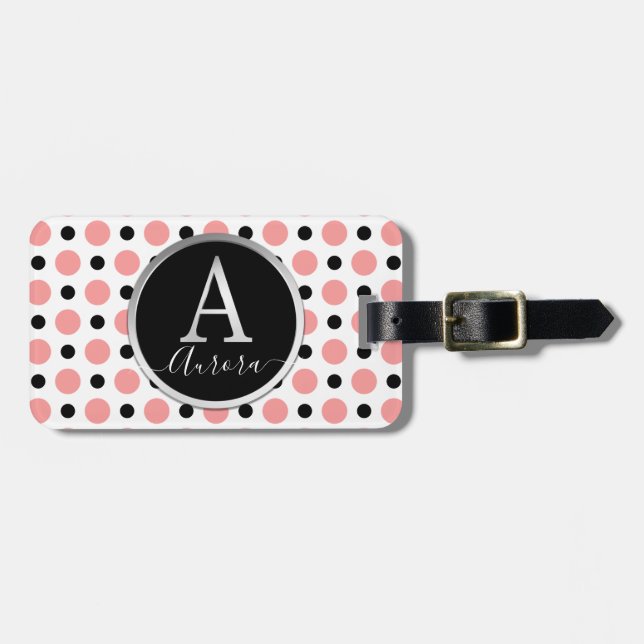 Letter A Luggage Tag (Front Horizontal)