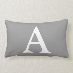 Letter A lumbar bolster pillow