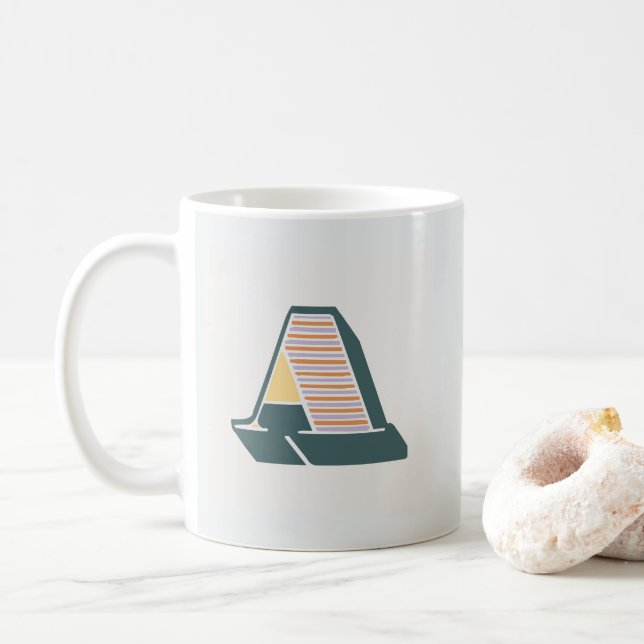 Letter ‘A’ monogram Coffee Mug (With Donut)