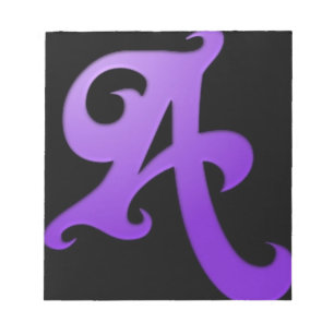 Letter A Notepad
