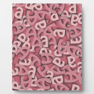 Letter A Pink Plaque