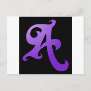 Letter A Postcard