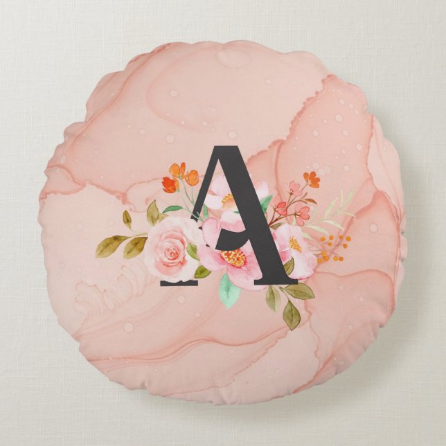 Letter A Round Cushion (Front)