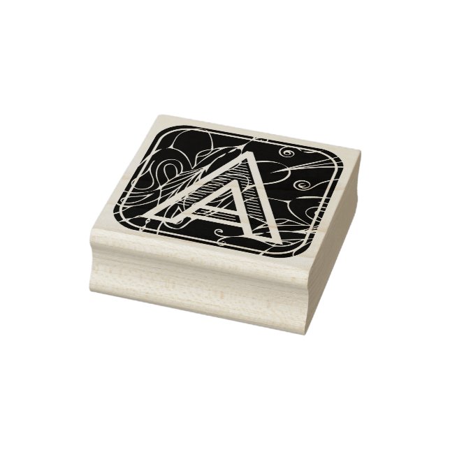 Letter A Rubber Stamp Alphabet ABC (Stamp)