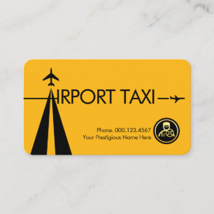 Letter-A Runway Airport Taxi Business Card