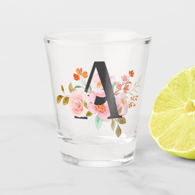 Letter A Shot Glass (Front)