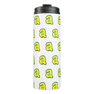 Letter  "a" thermal tumbler