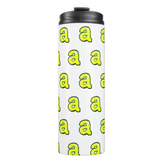 Letter "a" thermal tumbler