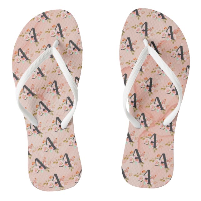 Letter A Thongs (Footbed)
