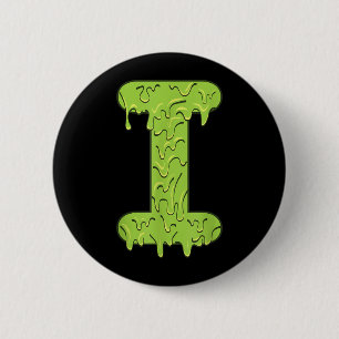 Letter Alphabet Initials Halloween Costume Kids 6 Cm Round Badge