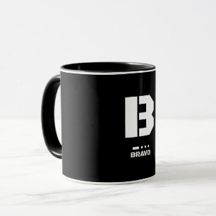 Letter B (Bravo) NATO Phonetic Alphabet & Morse Co Mug